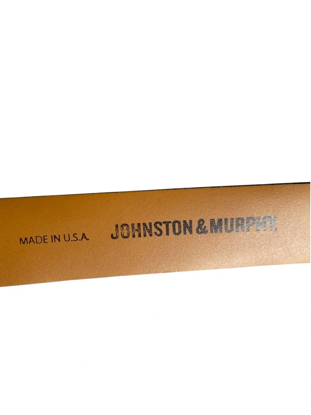 Horween Leather Belt By Johnston & Murphy USA Italy Black Silver Sz 32 Limited
